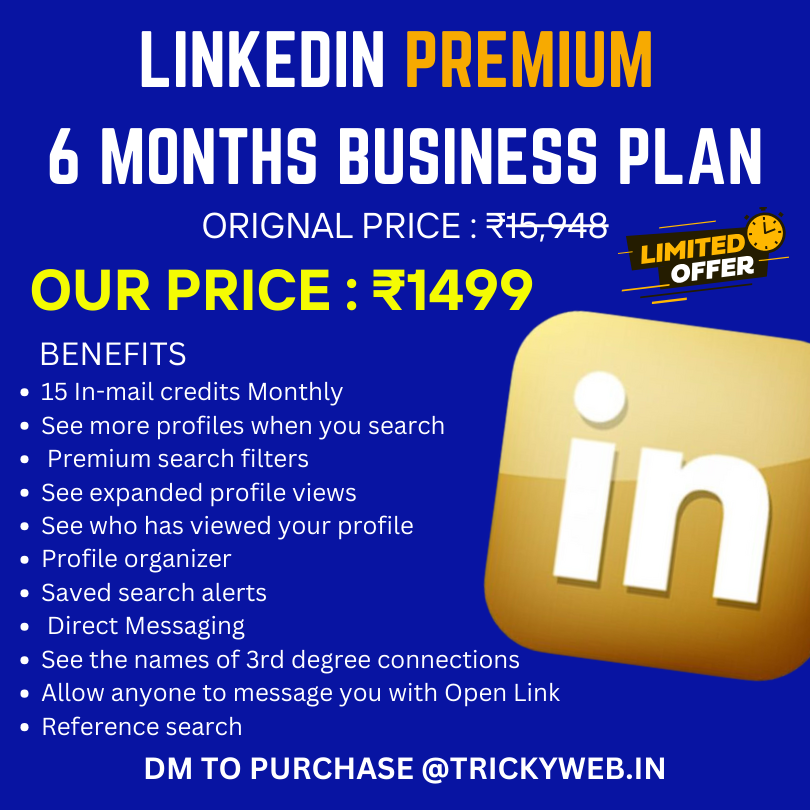 LinkedIn 6 months Business premium